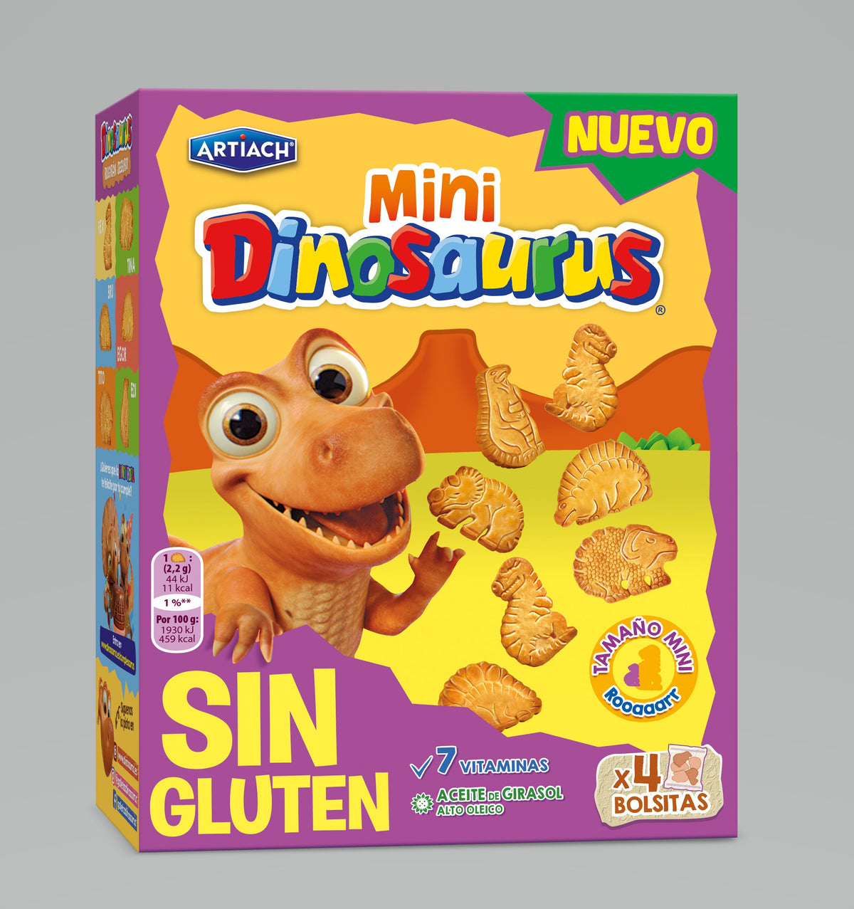 Mini Dinosaurus 160 g Sin gluten - Artiach