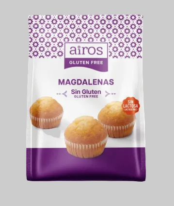 Mini Muffins Magdalenas sin gluten Airos 210 g
