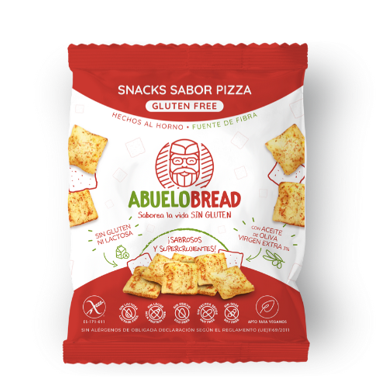 Snack de pizza sin gluten AbueloBread 50 g