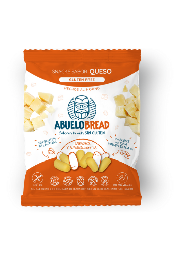 Snack Sabor Queso 50 g Sin gluten - AbueloBread