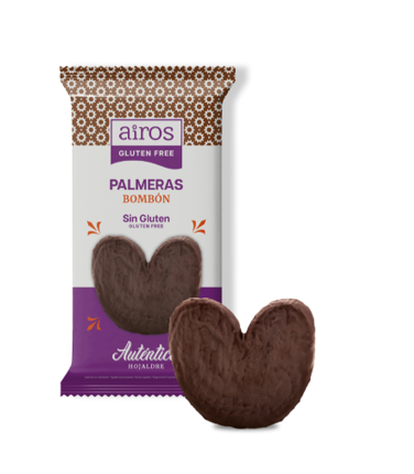 Palmeras con Chocolate Negro 150 g Sin gluten - Airos